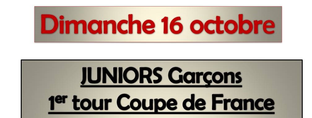 Coupe de France Juniors Garçons !!!!